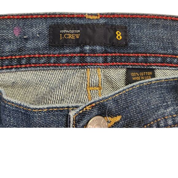 J. Crew Boot Cut High Rise Style 60876 Dark Wash Denim Jeans Women Sz 8 Like New - Picture 7 of 8
